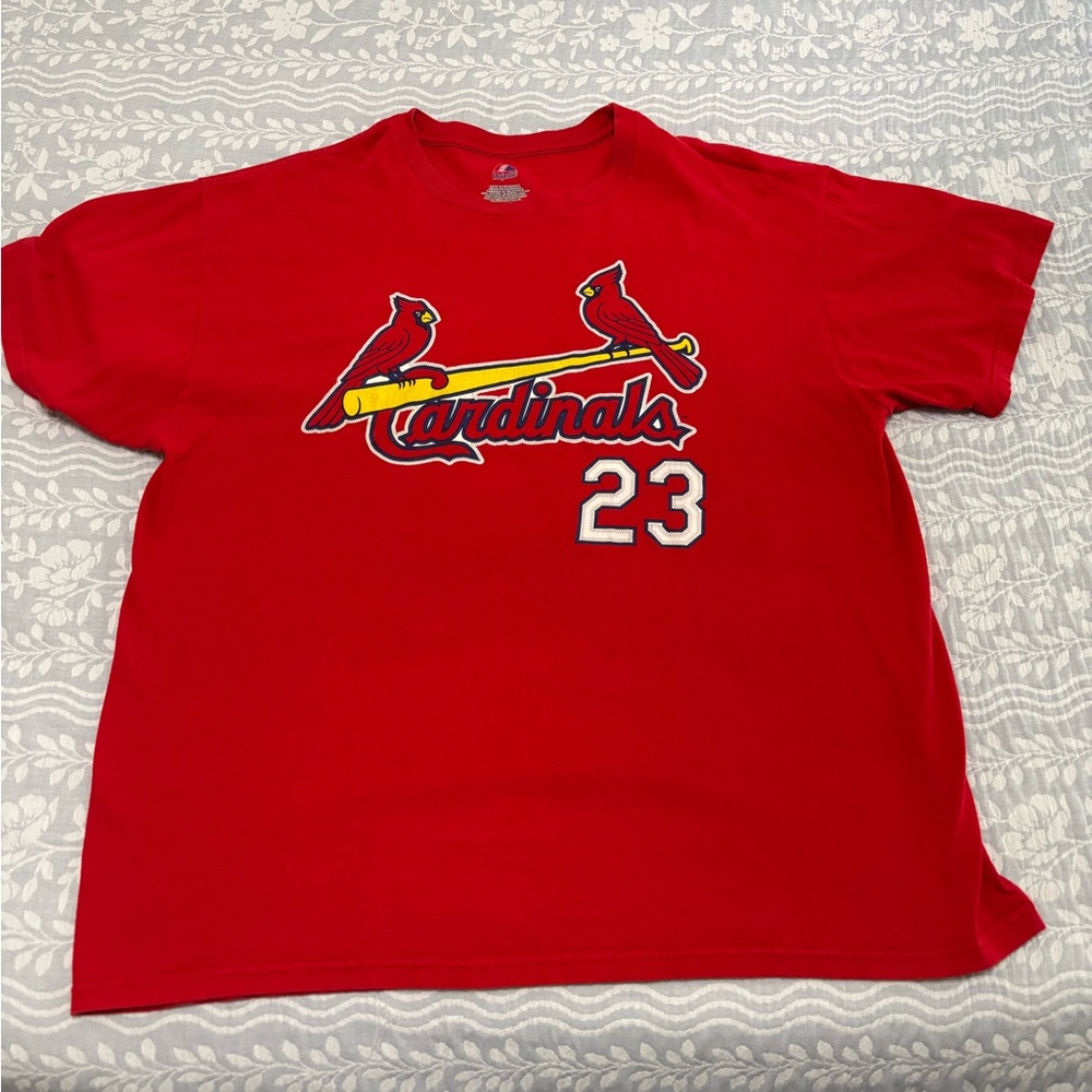Majestic Red V-Neck Tee